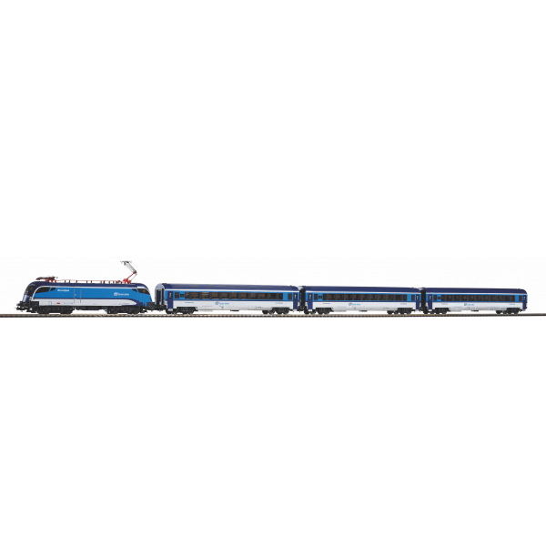 57179 H0入門套裝(Railjet電車+三個乘客車)，路基軌