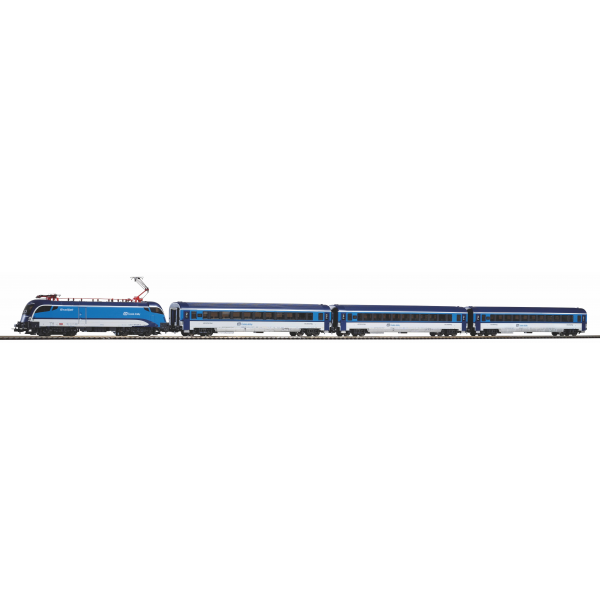 57179 H0入門套裝(Railjet電車+三個乘客車)，路基軌