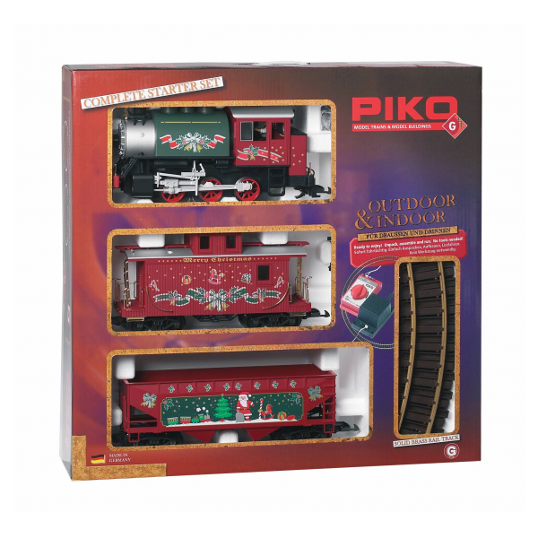 37105 圣誕初級套裝“X-Mas"涂裝（0-6-0蒸汽車頭＋兩個(gè)車廂）